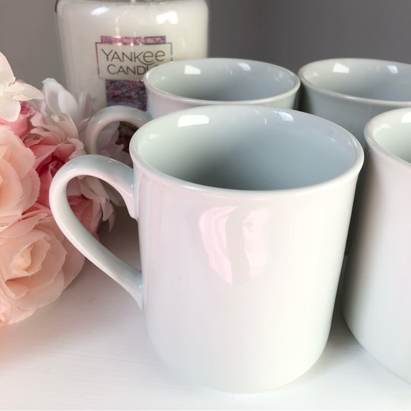 Vintage White Diner Mug Set - Picture 2 of 4